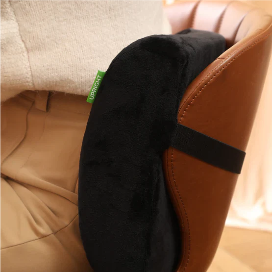 Almohada lumbar ergonómica para soporte de espalda - Cojín de espuma viscoelástica para silla de oficina